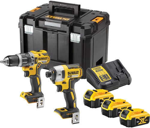 DeWalt dck266p3t accu set | dcd796 + dcf887 in t-stak koffer | 18v 5.0ah li-ion + 3e accu - dck266p3t-qw