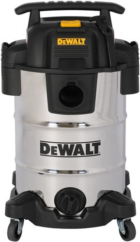 DeWalt dxv30sapta - stainless steel 30l wet dry vac | nat- en droogstofzuiger met pta - dxv30sapta
