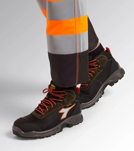 Diadora werkschoen sport diatex 181120 mid s3 (zwart groen) | zwart groen | maat 43 - 8053607615940
