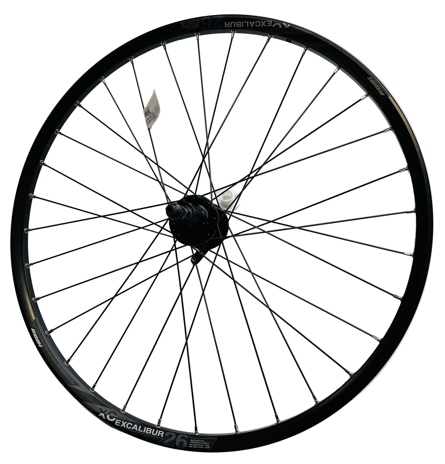 Rodi Achterwiel 26 - 559x19 iis excalibur 2xc db600 qr zwart schijfrem cassette