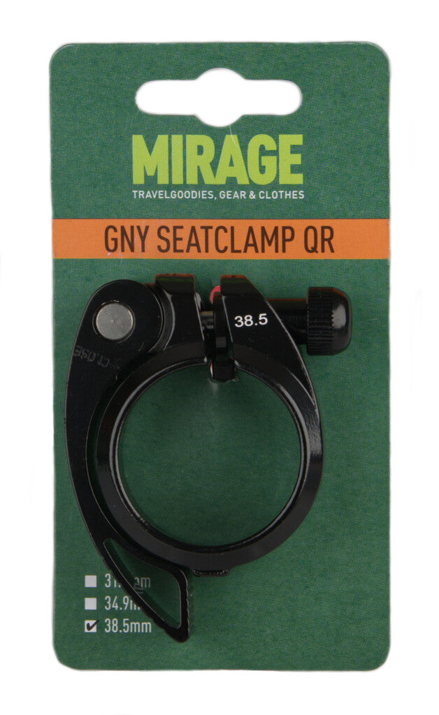 Buzaglo Mirage zadelpenklem gny met qr 38.5 mm zwart