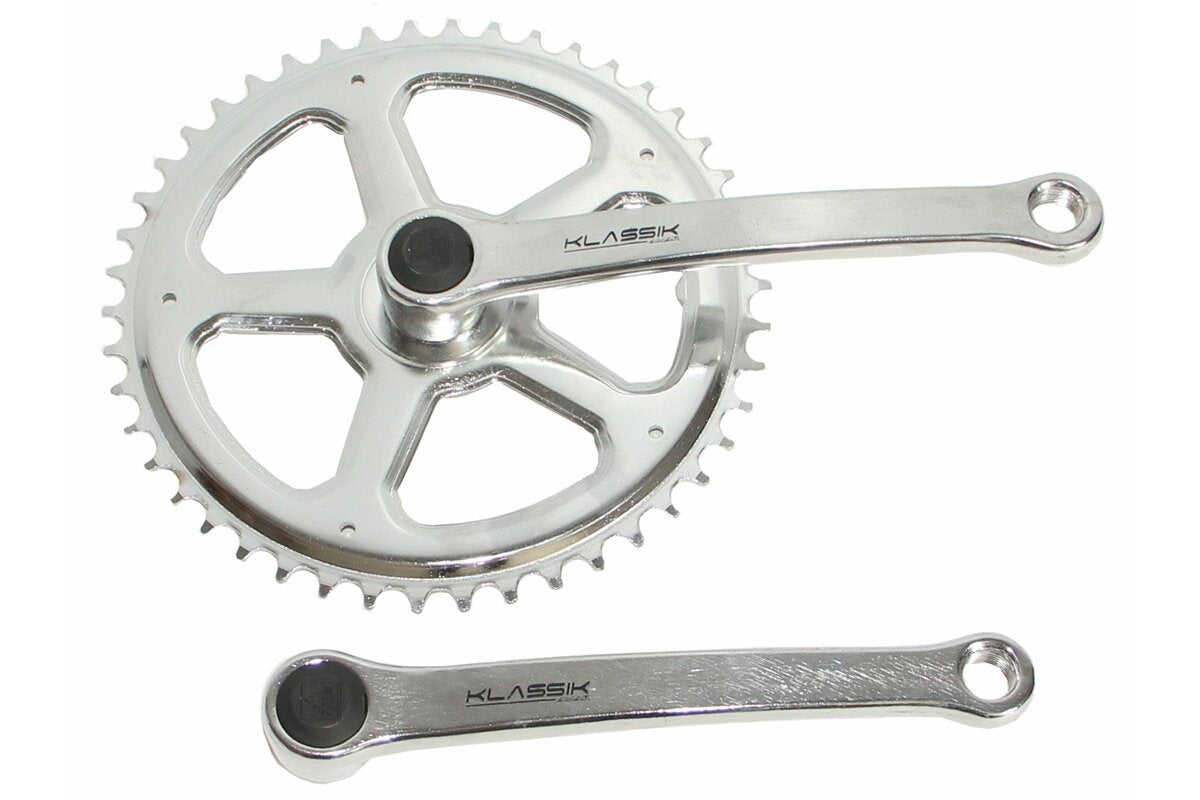 MP Mijnen Pieper BV Single speed crankstel set staal 4-kant 44t. 1 2x3 32 verchroomd 170 mm-652
