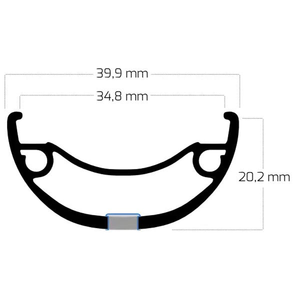 Ryde B.V. Velg 28' - 14 622 rival35 disc zwart