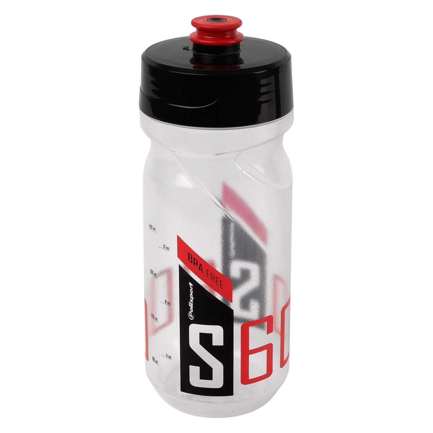 Polisport Plasticos S.A. Polisport bidon 600 ml. transparant zwart rood