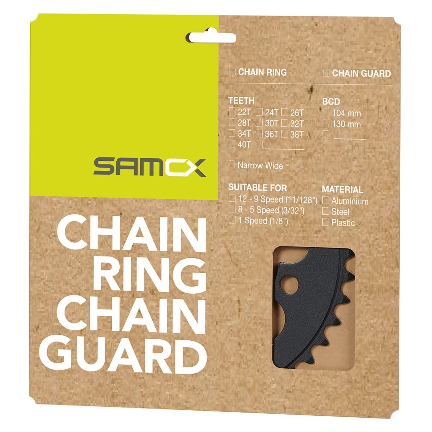 Messingschlager Samox e-bike kettingblad nw 34t bcd 104 mm. 1 2x3 32 en 11 128 staal zwart