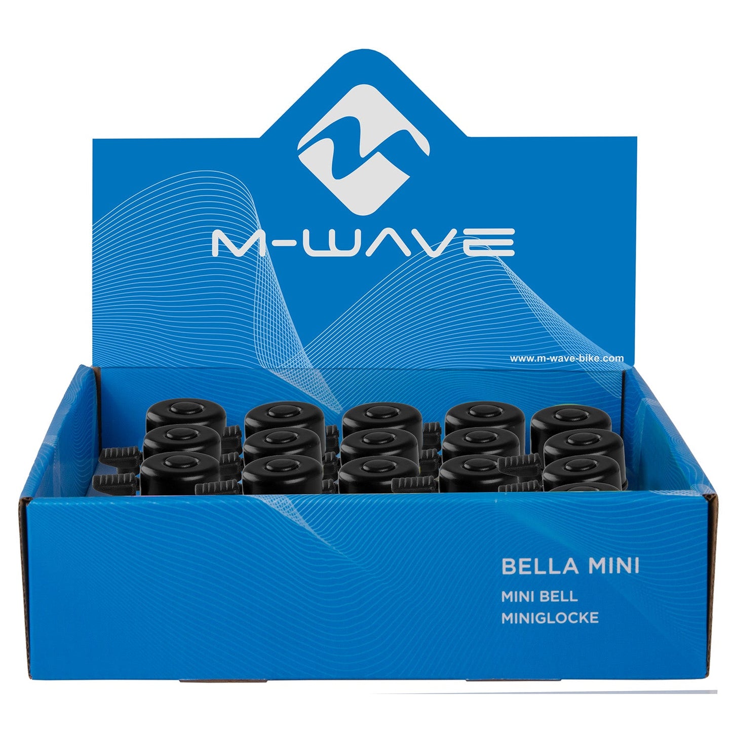 Messingschlager M-wave fietsbel bella design mini zwart display (20)