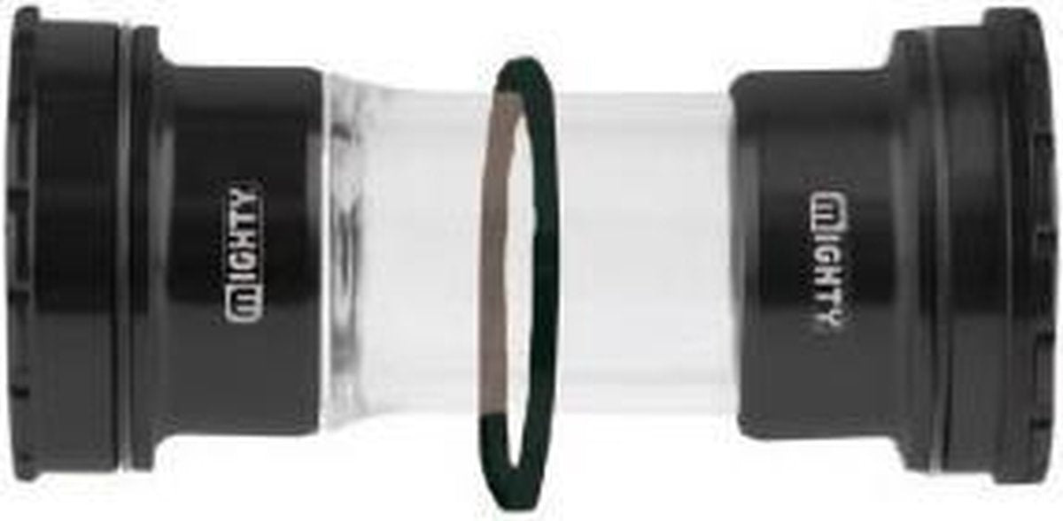 Messingschlager Mighty trapas pressfit alu. zwart 85.5 mm. race 89.5 mm. mtb 92 mm.