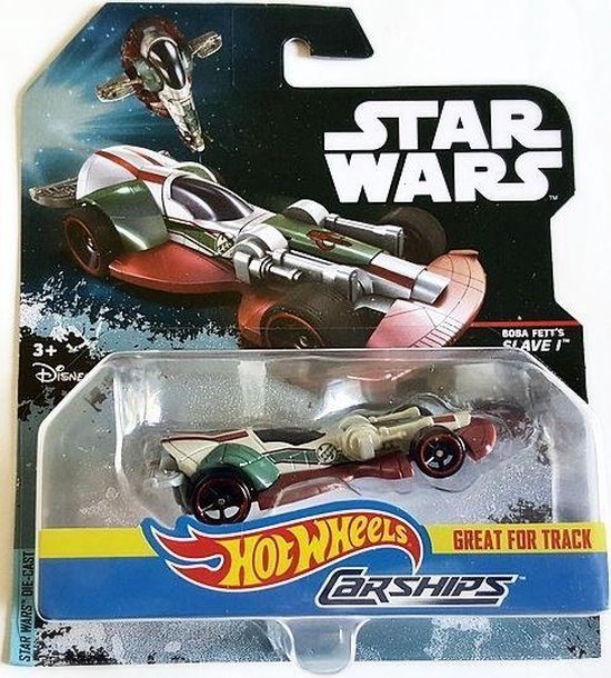 Mattel Star wars hotwheels auto boba fett's slave 1