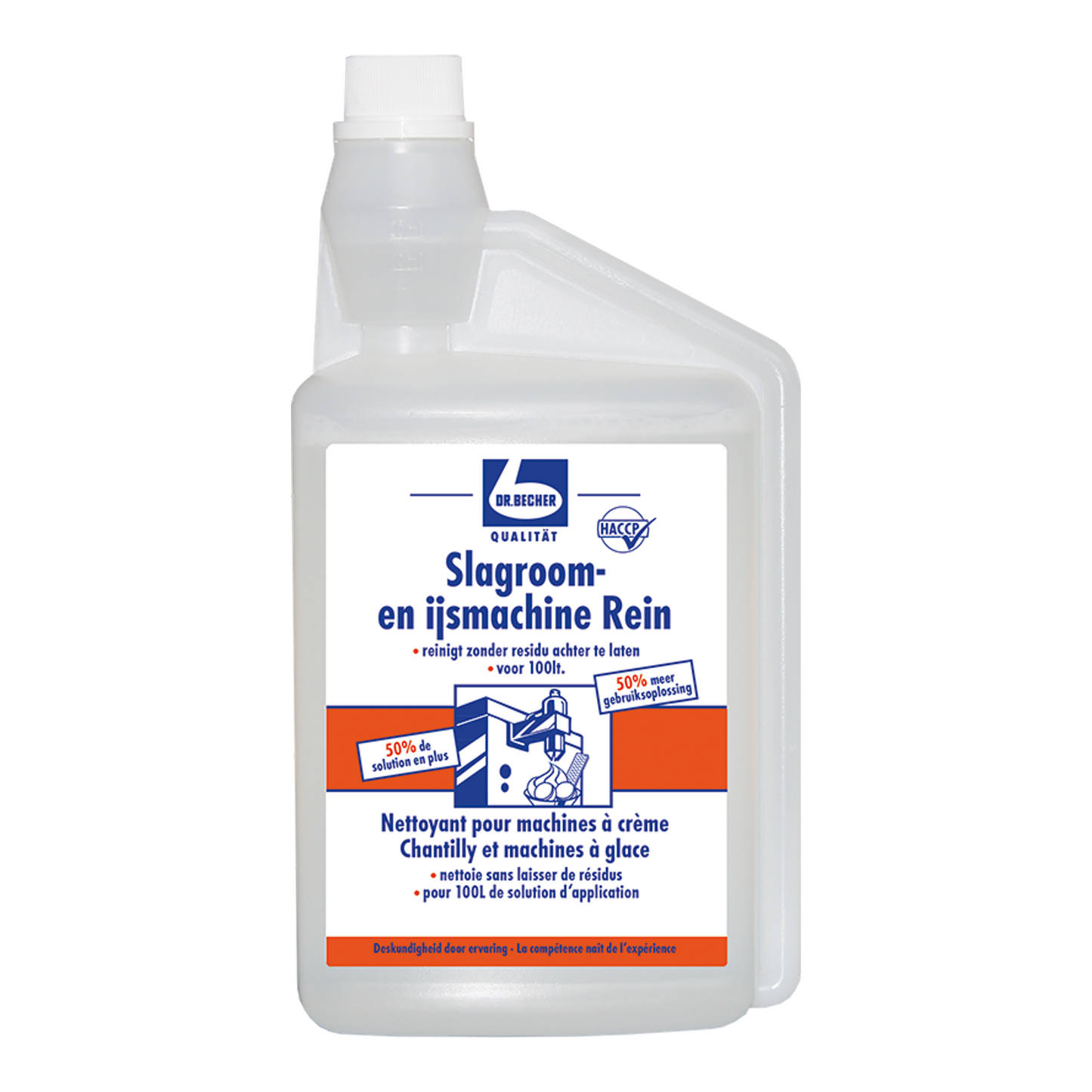 Dr. Becher slagroom- en ijsmachine reiniger (1 liter)