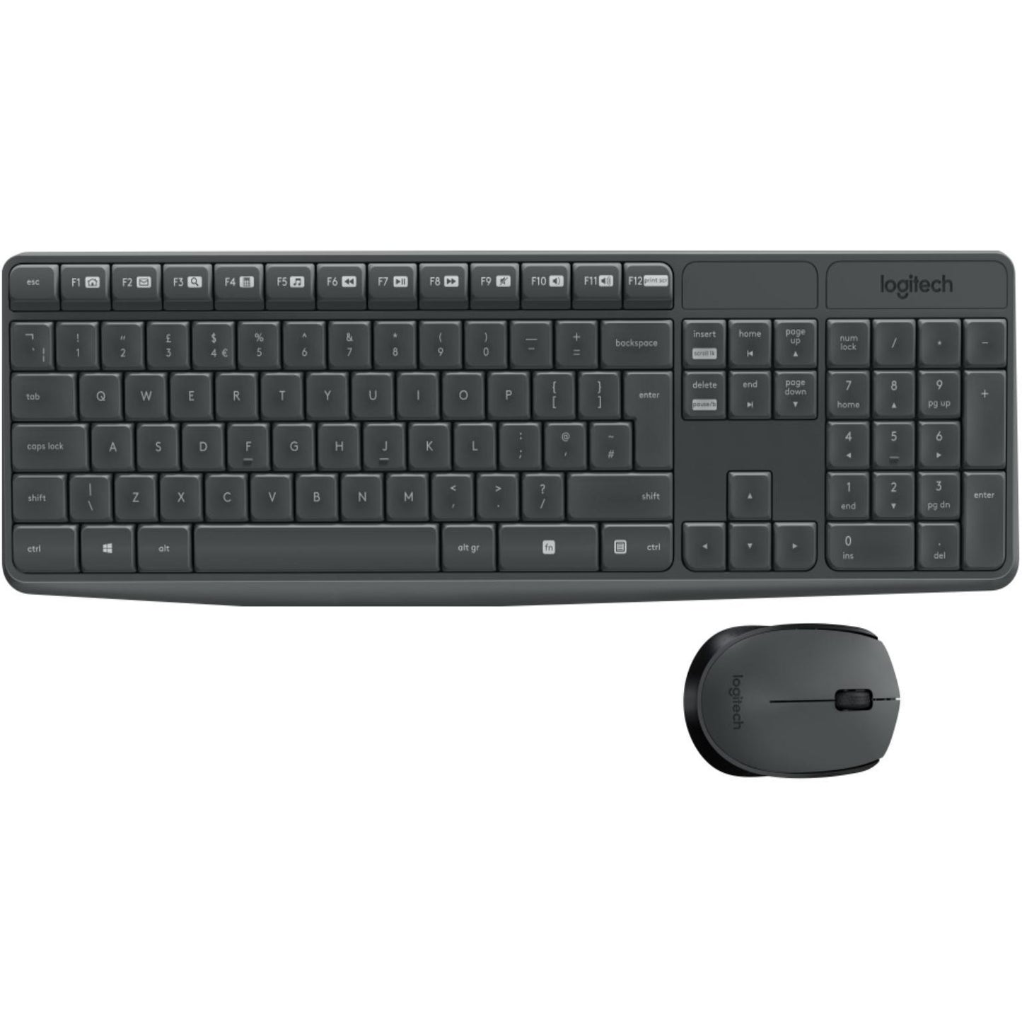 Draadloos toetsenbord met muis - Logitech - Qwertz