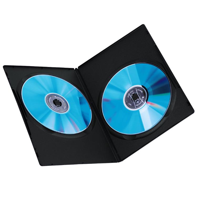 Hama dvd slim box dubbel zwart 10 stuks
