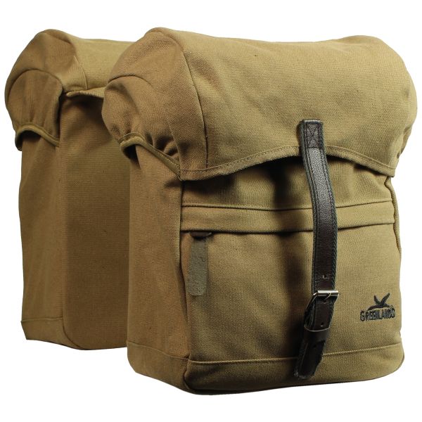 Greenlands Dubbele fietstas travel bag 40 liter 30 x 37 x 17 cm - zandkleur