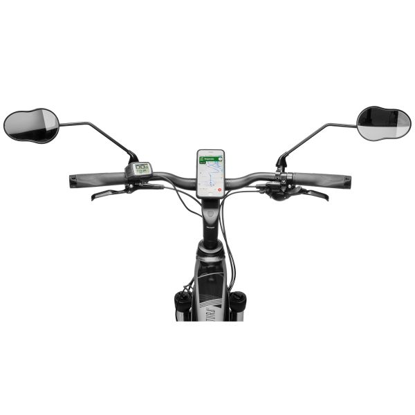 Ergotec Spiegel m-99lv rechter montage 122 x 78-66 mm - zwart