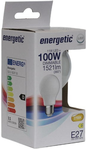 Enzo Energetic led gls e27 11-100w 2700k filament mat dimbaar - 2720740