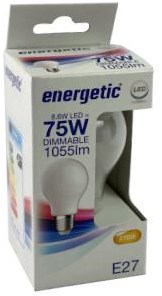 Enzo Energetic led gls e27 8,5-75w 2700k filament mat dimbaar - 2720734