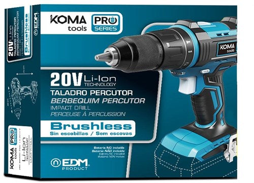 Koma Tools accu boormachine | koolborstelloos | 20v | zonder accu - 6490105