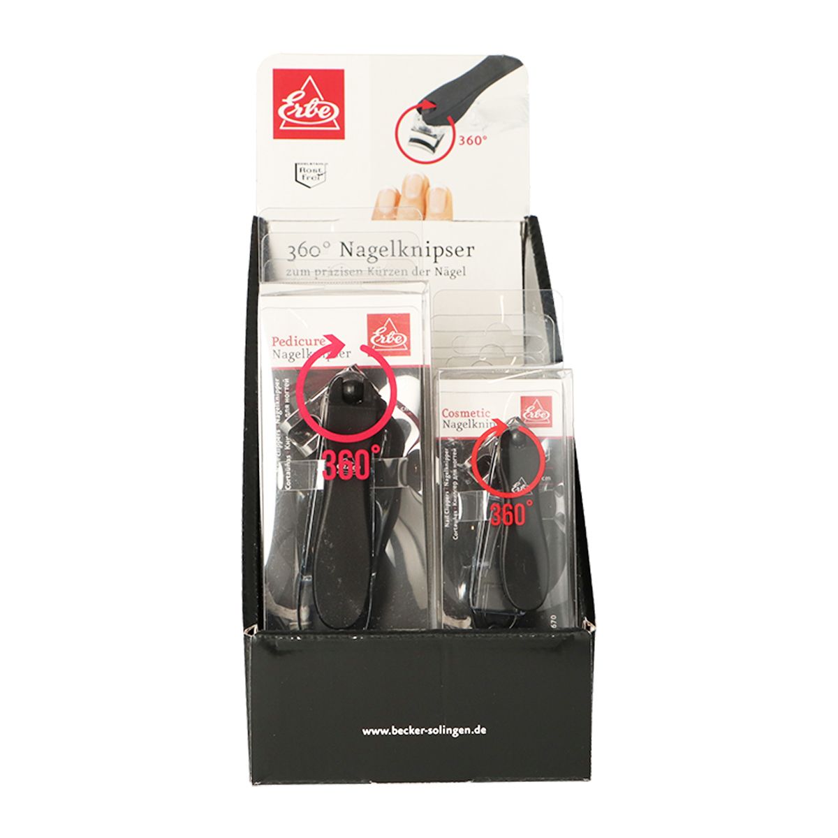 Erbe Solingen nagelknipper 360 7,5cm (erbe92670)