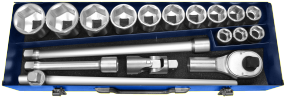 Expert By Facom metrische doppenset 3 4 | 18-delig | incl. koffer | e194683 - e194683