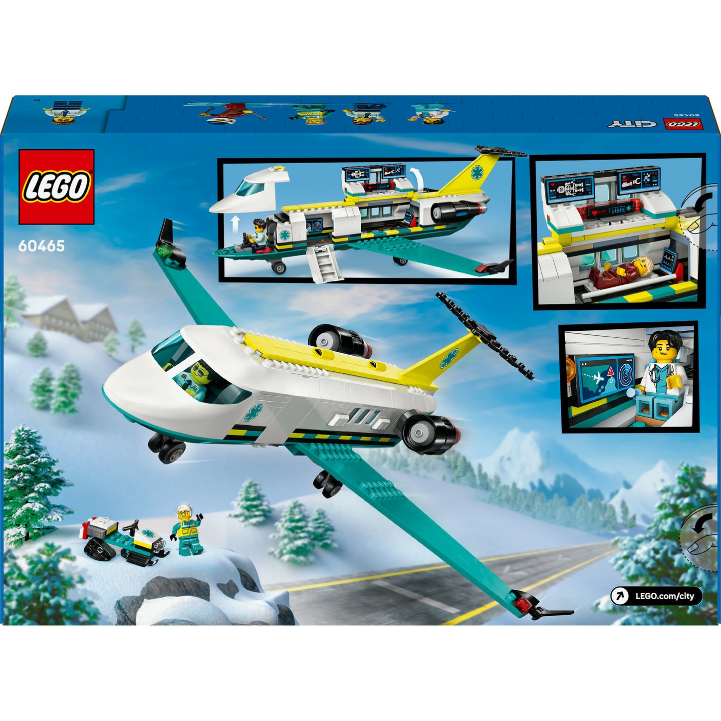 LEGO city - ambulancevliegtuig constructiespeelgoed (60465)