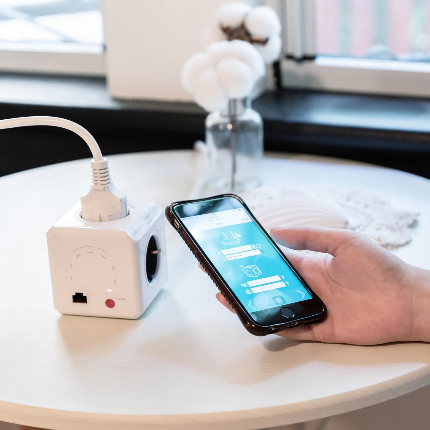 Allocacoc PowerCube Extended | WiFi | stekkerdoos stekkerdoos (Wit grijs, België | Frankrijk)