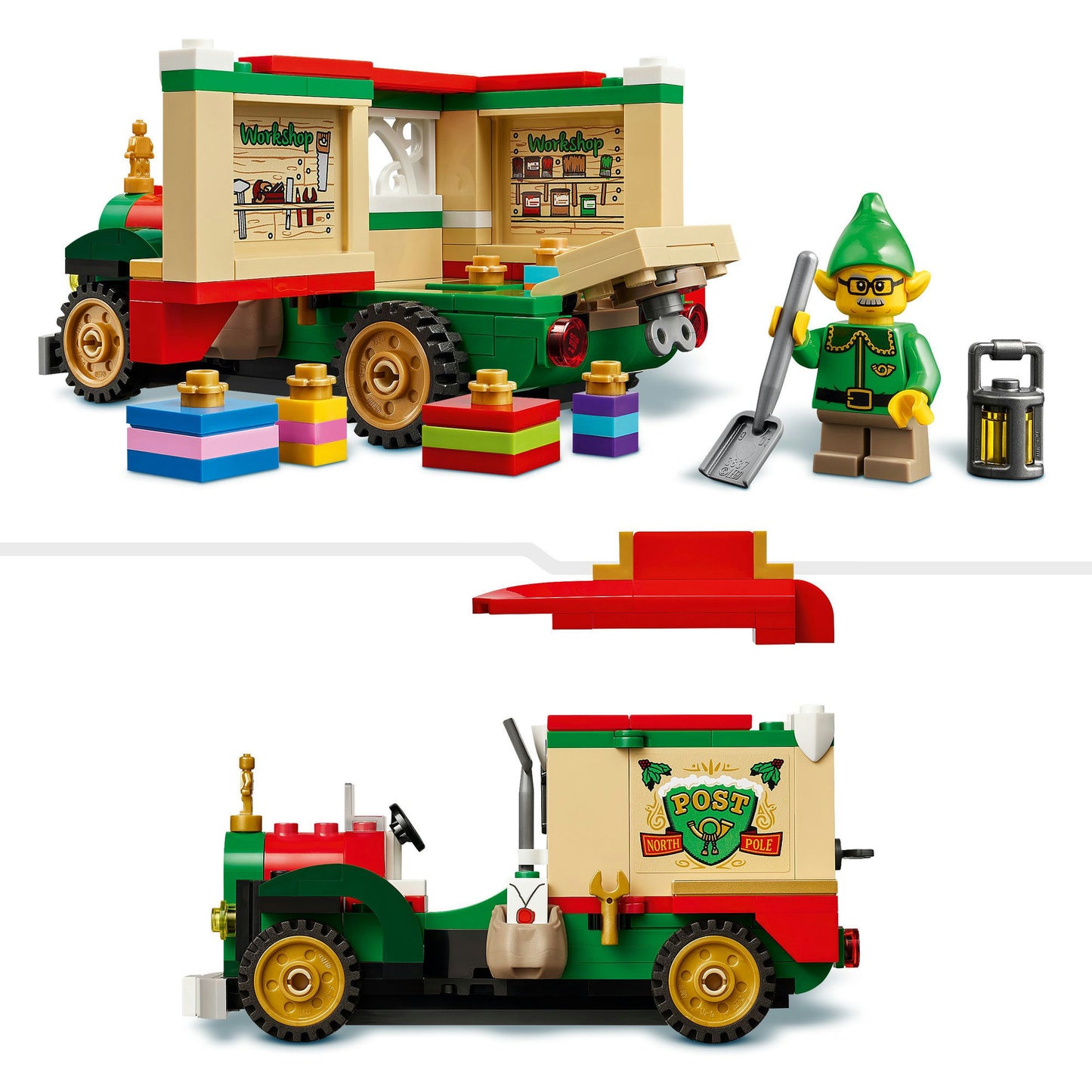 LEGO iconic - bezorgtruck van de kerstman constructiespeelgoed (40746)