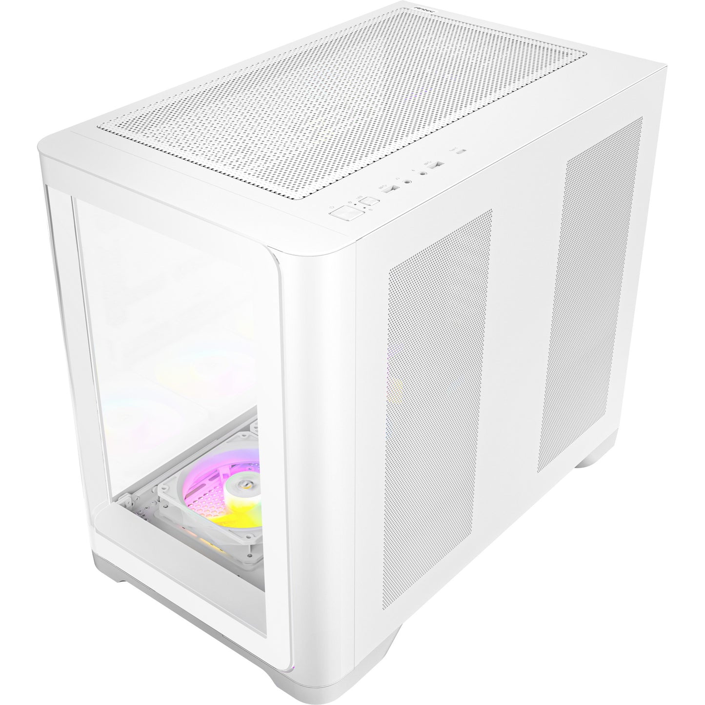Antec c5 curve argb midi tower behuizing (wit | 2x usb-a | 1x usb-c | tempered glass)