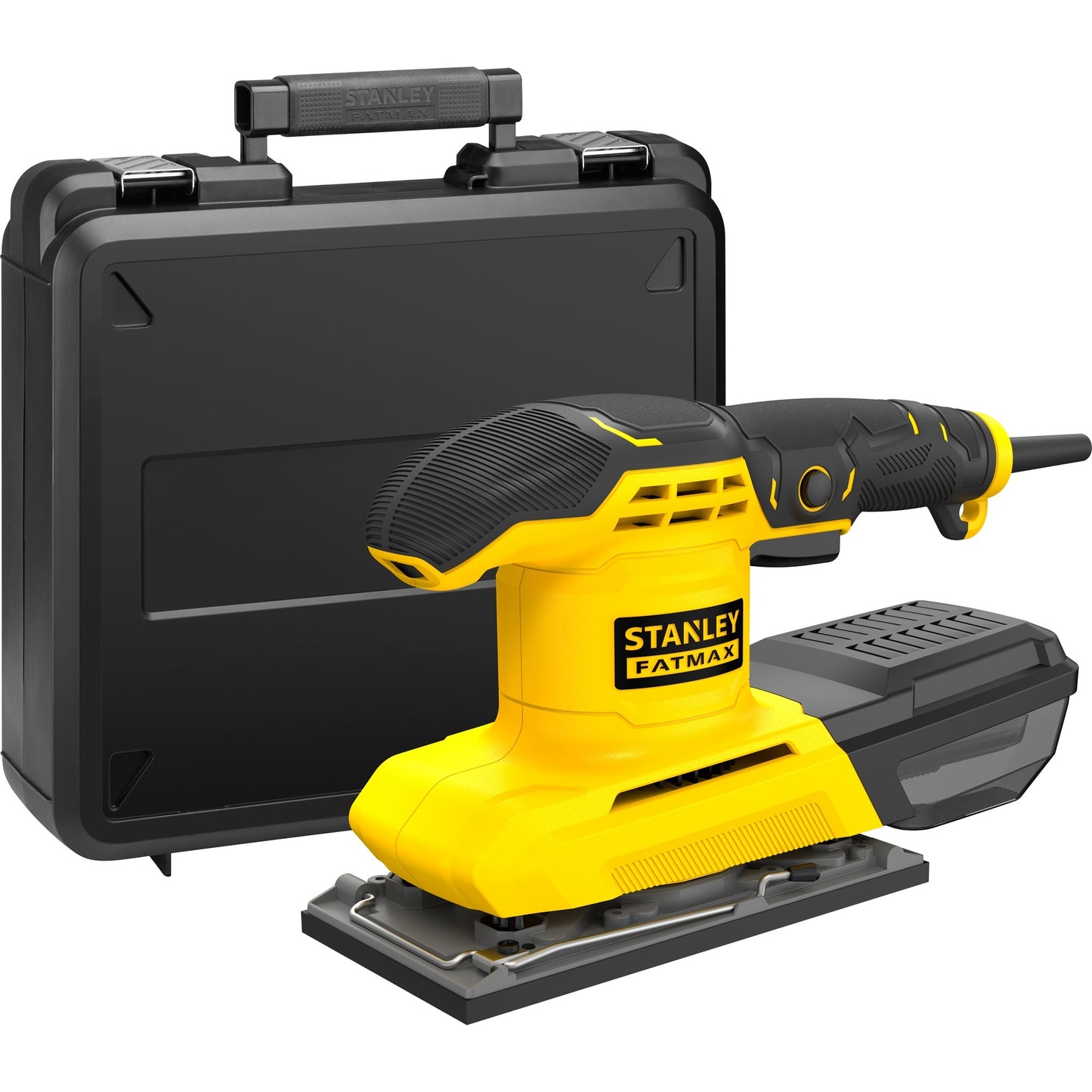 Stanley fatmax 280w 1 3vel vlakschuurmachine (geel zwart)