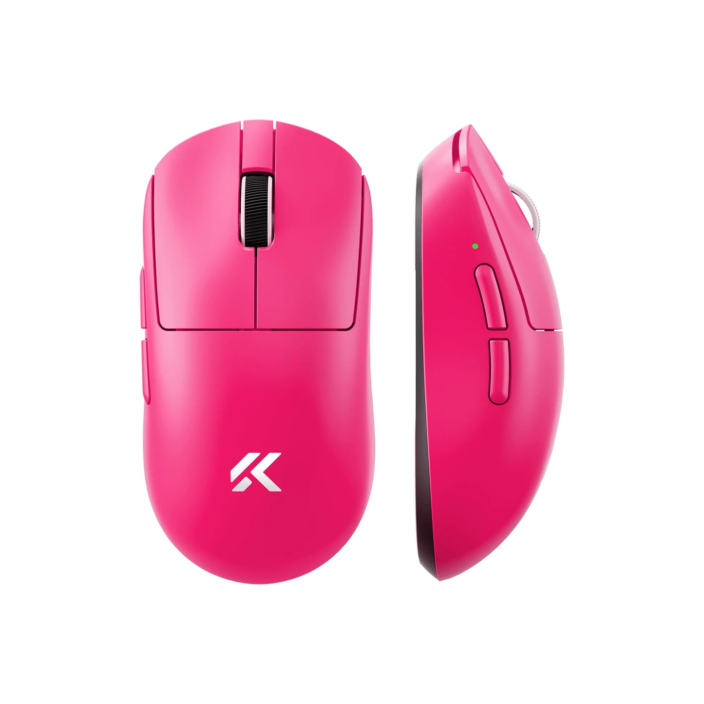 MCHOSE A7 V2 Ultra gaming muis (Roze, 42.000 DPI, 8K, 2.4 GHz Bluetooth USB-C)