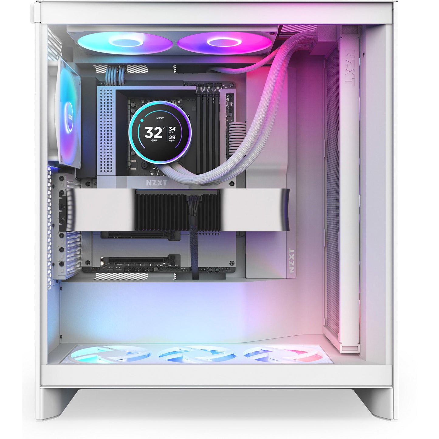 NZXT kraken elite 420 rgb waterkoeling (wit)