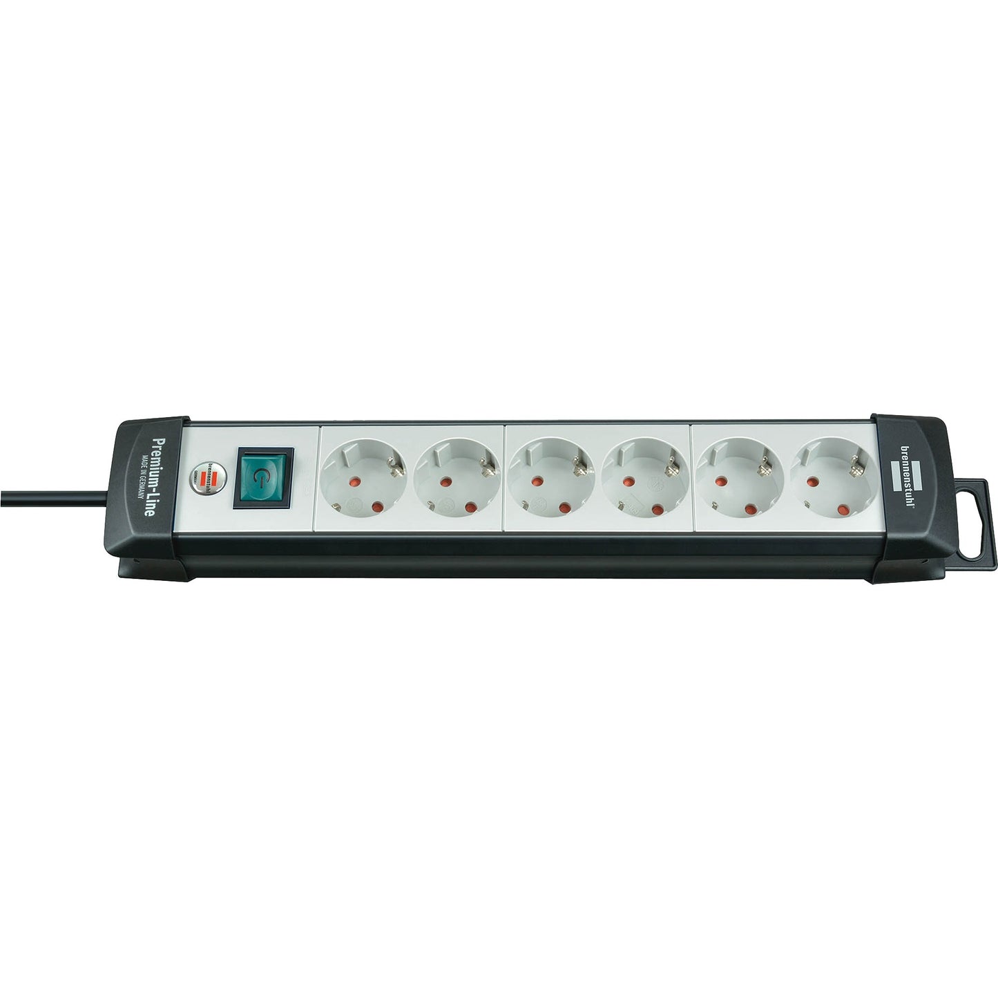 Brennenstuhl premium-line extension socket 6 ways stekkerdoos (zwart, 1951560101)