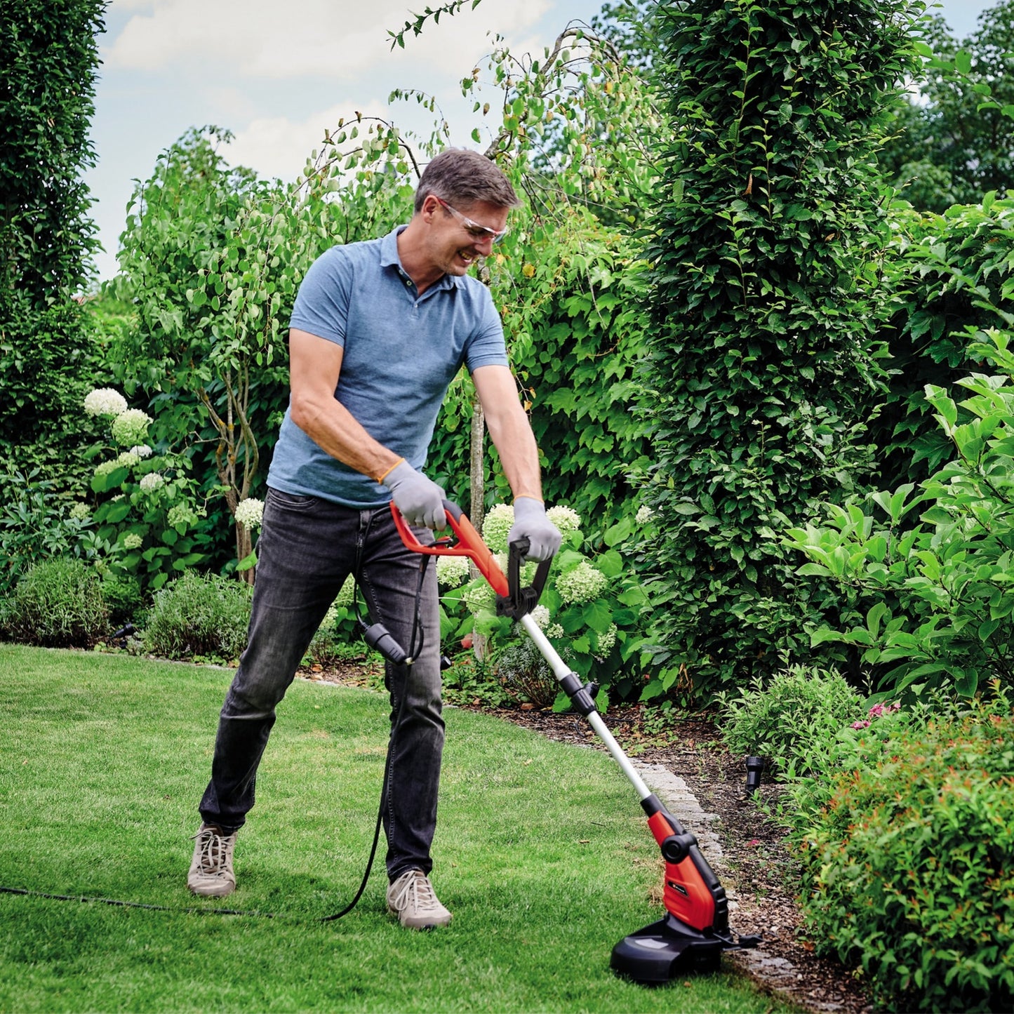 EINHELL grastrimmer gc-et 4530 kit (rood zwart)