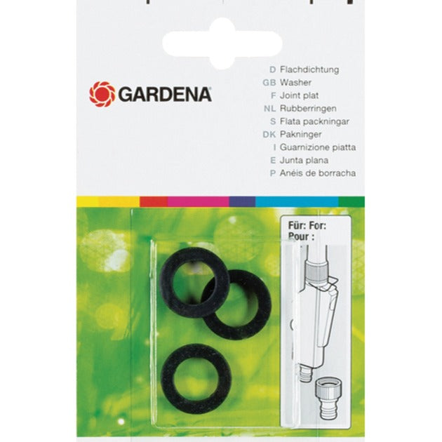 GARDENA rubberringen afdichting (zwart, 5301-20, 3 stuks)
