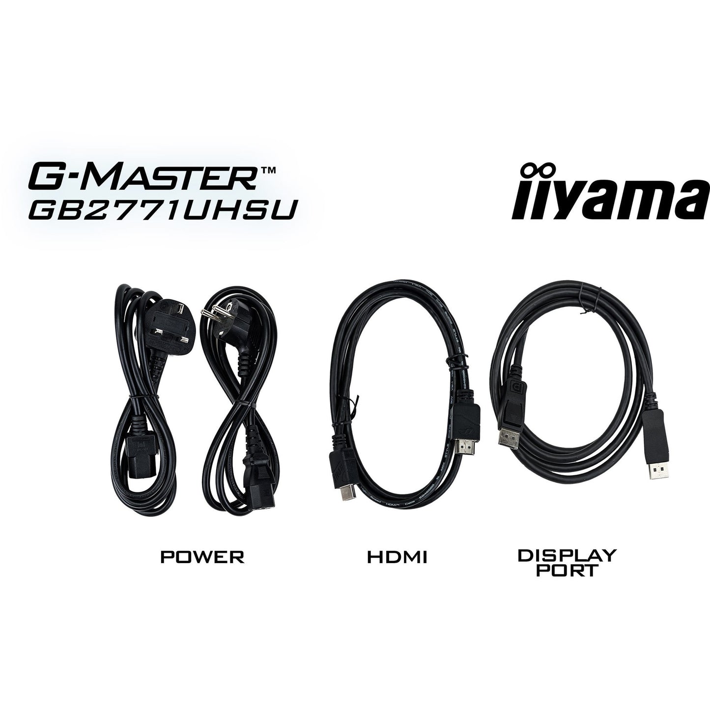 Iiyama g-master red eagle gb2771uhsu-b1 27 4k uhd gaming monitor (zwart (mat), 2x hdmi, displayport, 2x usb-a, 2x usb-c, 144 hz 288 hz)