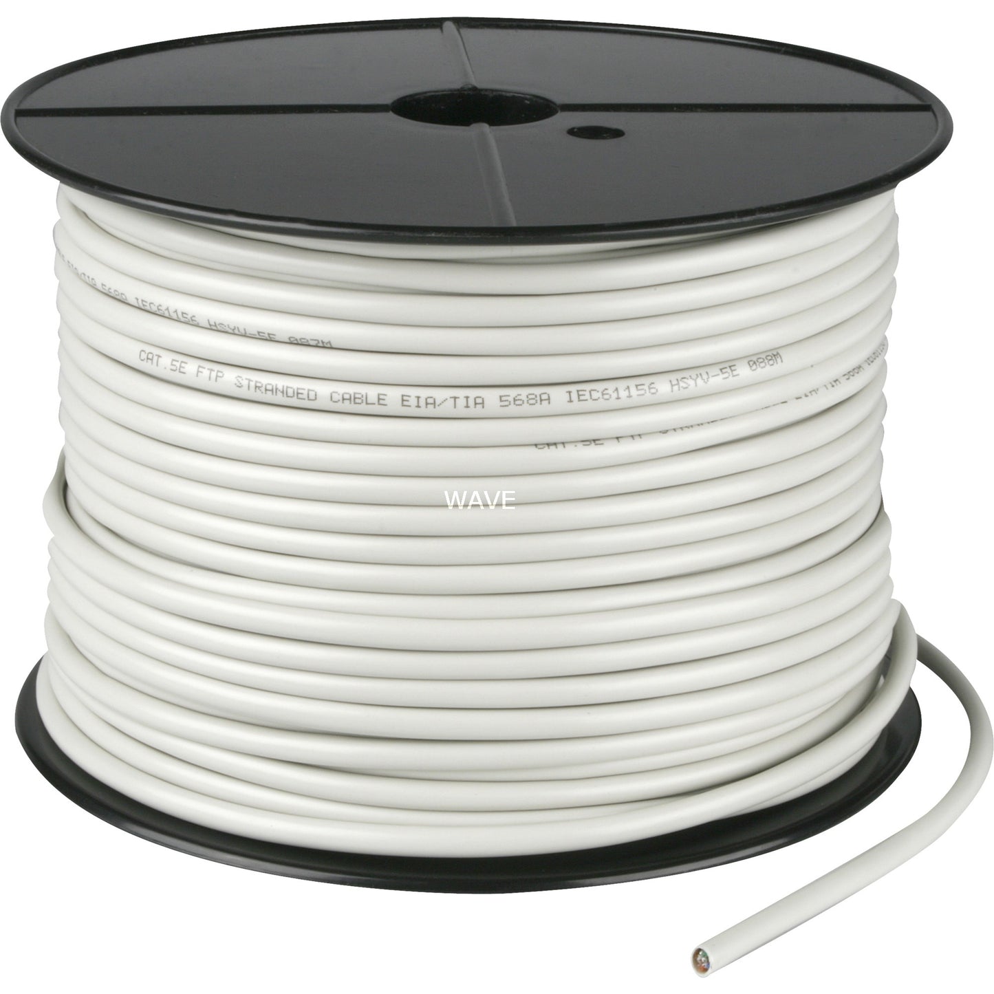 Goobay patchkabel rj-45 f utp met cat.5e (grijs, 100 meter, kabelrol, flexibel)