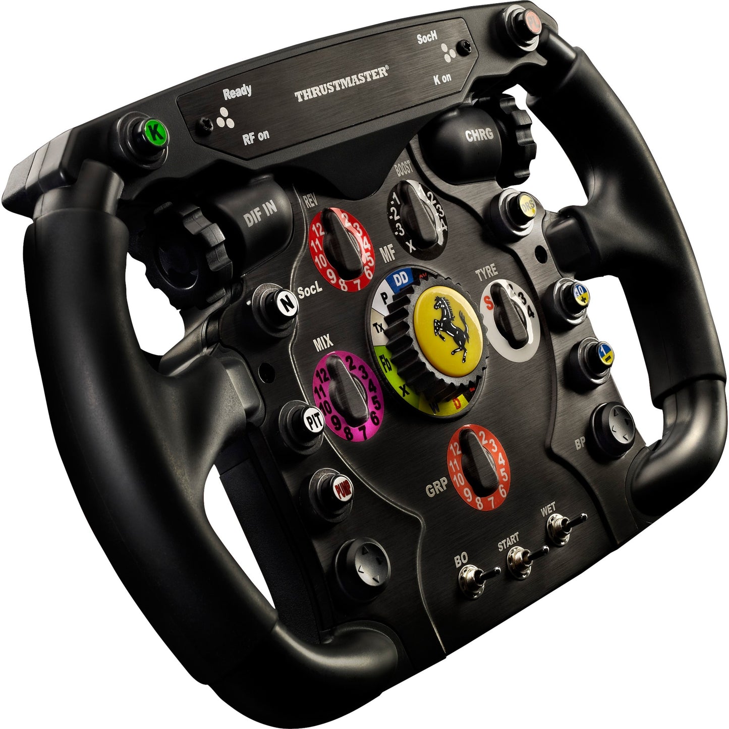 Thrustmaster ferrari f1 wheel add-on stuur add-on (zwart zilver, pc, playstation 3, playstation 4, xbox one)