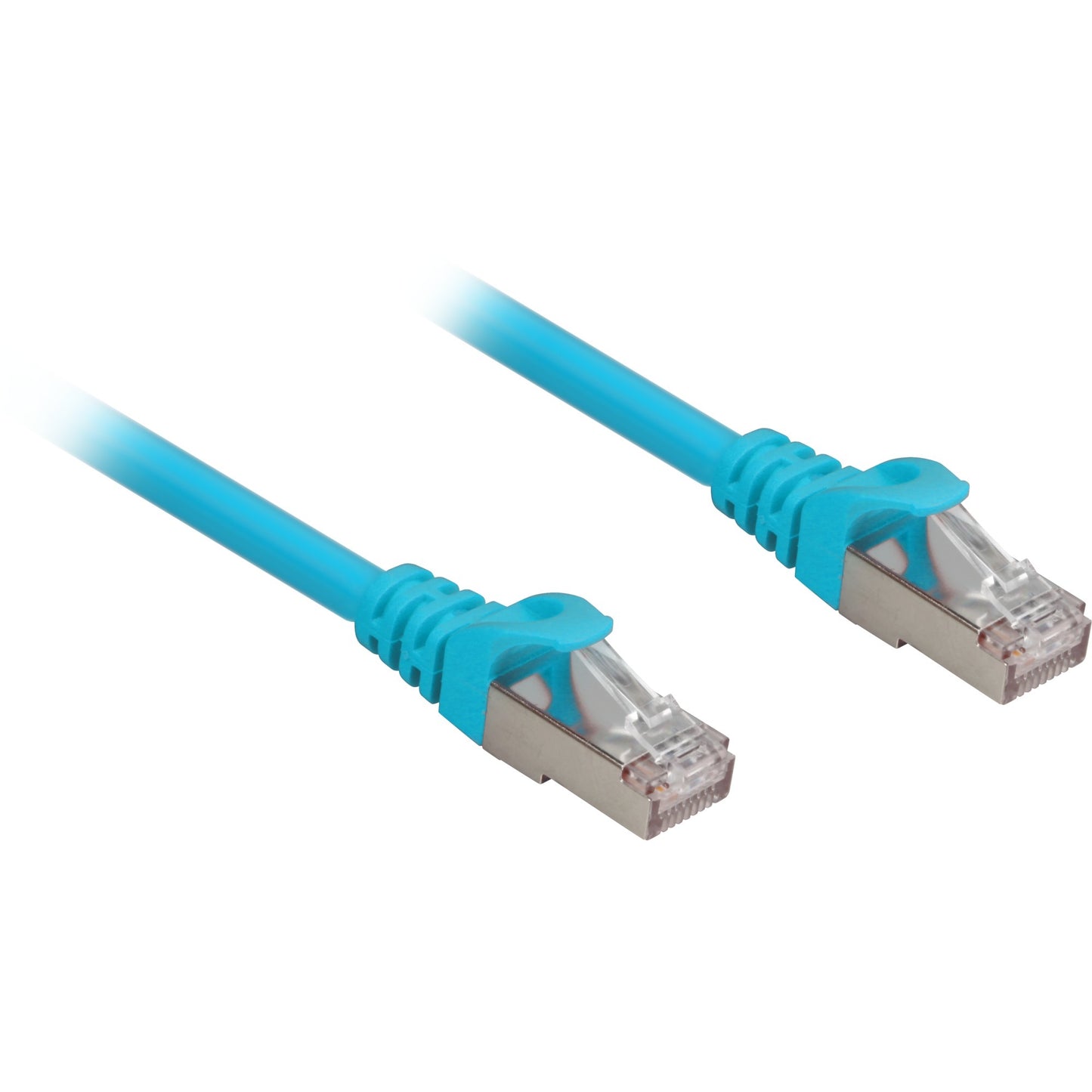 Sharkoon patchkabel sftp, rj-45 met cat.6a (blauw, 0,5 meter, halogeenvrij)