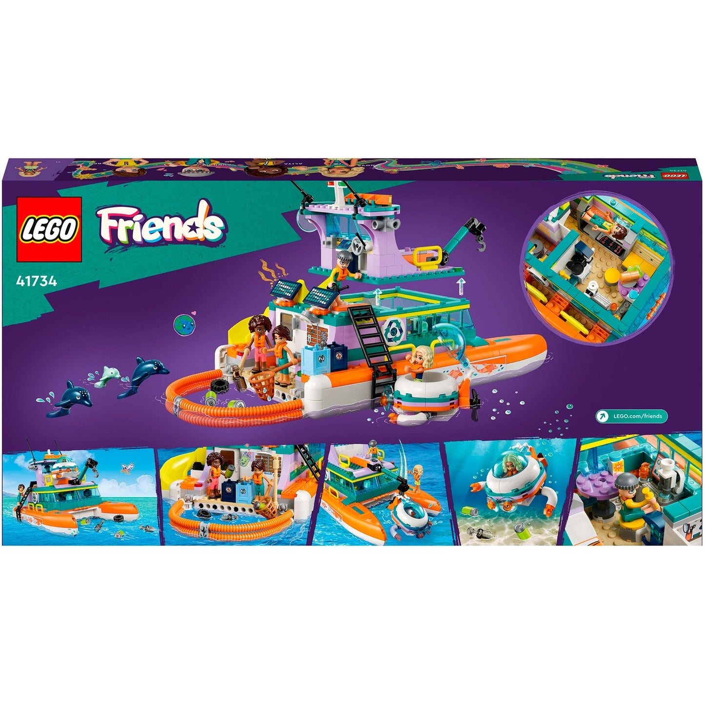 LEGO friends - reddingsboot op zee constructiespeelgoed (41734)