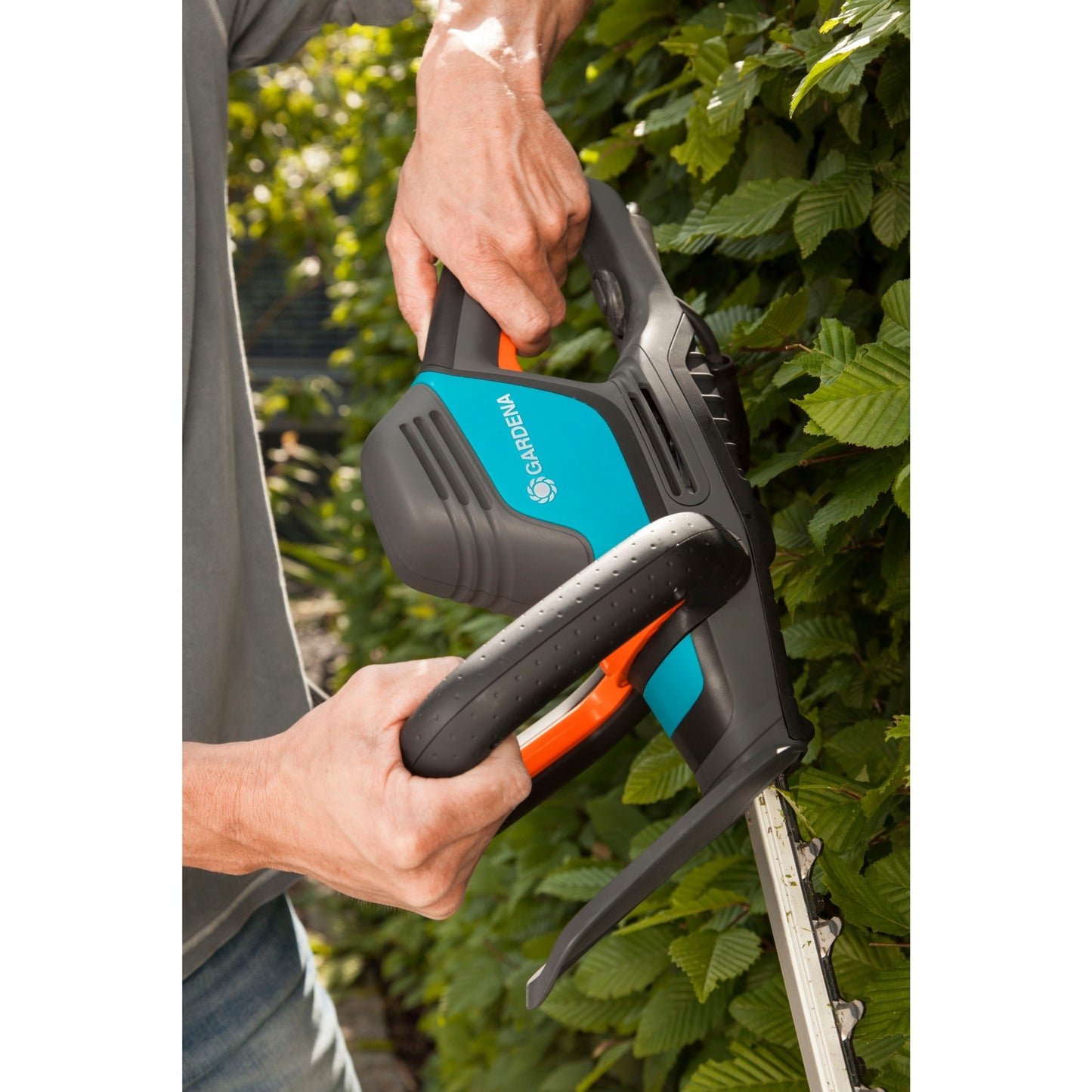 GARDENA elektrische heggenschaar comfortcut 550 50 (zwart turquoise, 9833-20)