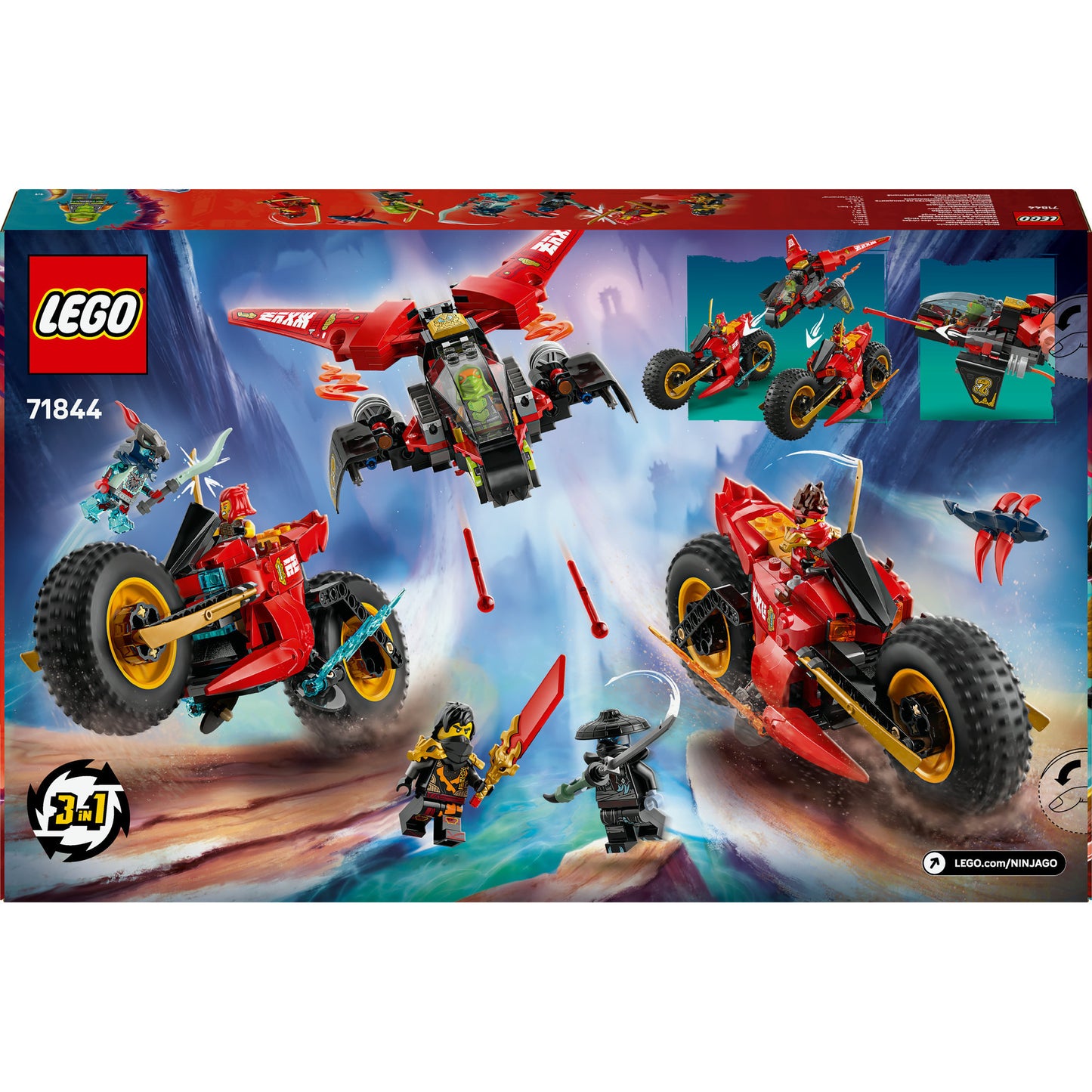 LEGO ninjago - ninja strijdvoertuig constructiespeelgoed (71844)