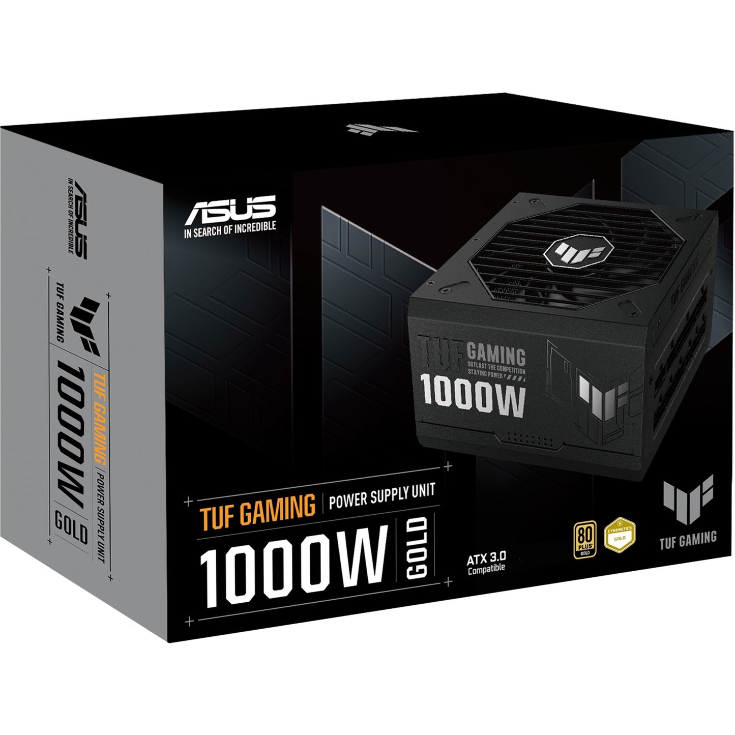 ASUS tuf gaming gold modulaire 1000 watt voeding (zwart, 1x 12vhpwr, 4x pcie)