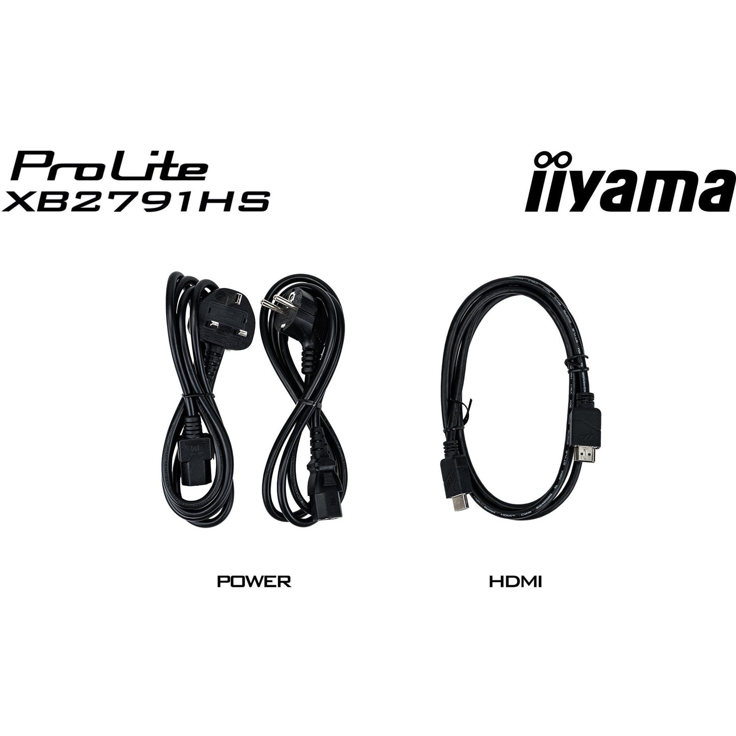Iiyama prolite xb2791hs-b1 27 monitor (zwart (mat), 120 hz, hdmi, displayport, audio)