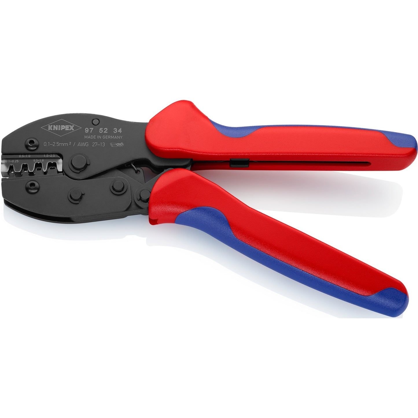 KNIPEX preciforce krimptang 975234 (rood blauw)