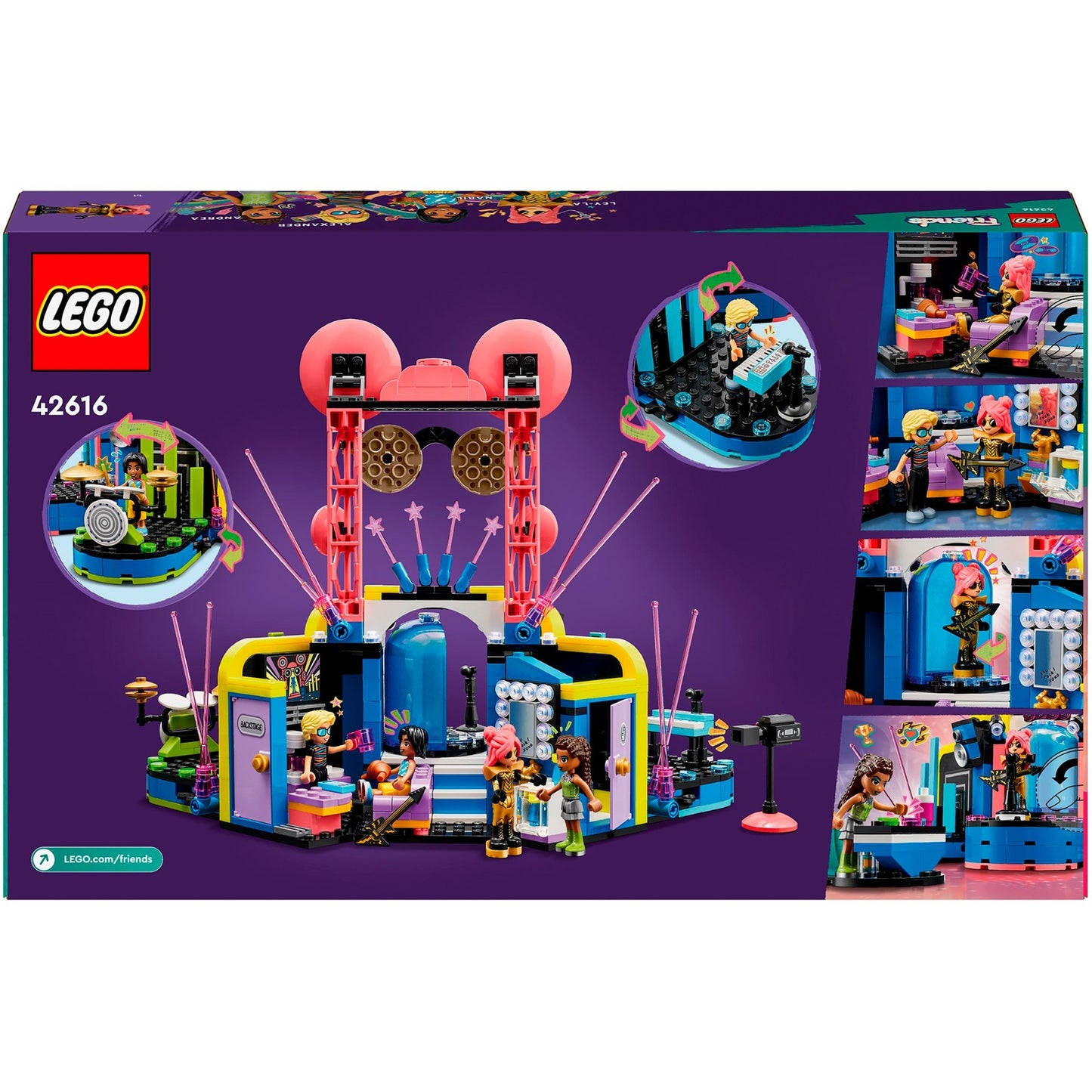 LEGO friends - heartlake city muzikale talentenjacht constructiespeelgoed (42616)