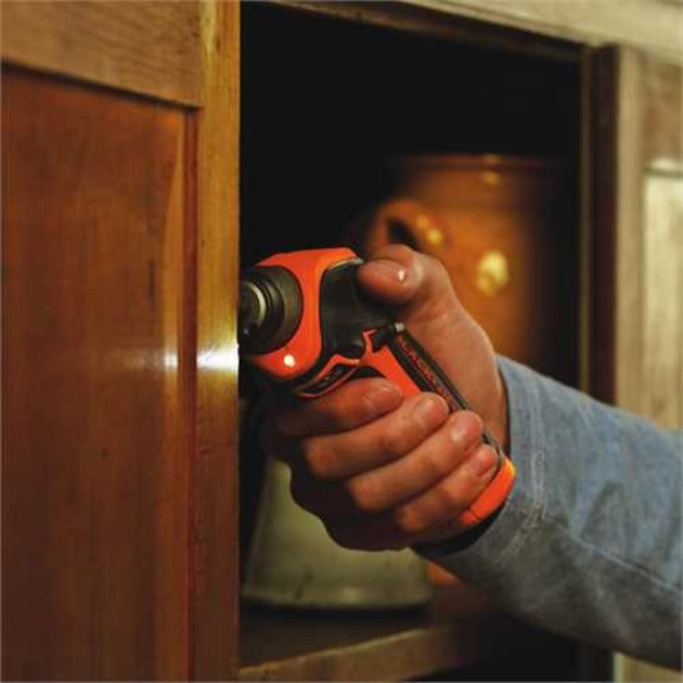BLACK+DECKER accu schroefboor cs3652lc (oranje zwart)