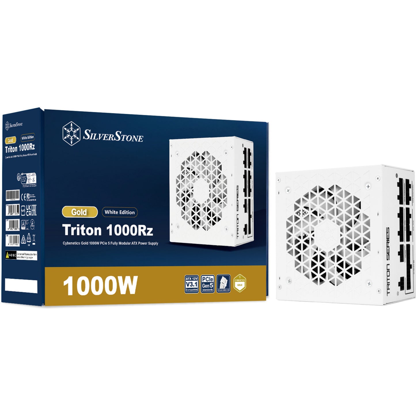 SilverStone triton 1000rz modulaire 1000 watt voeding (wit, 1x 12v-2x6, 4x pcie)