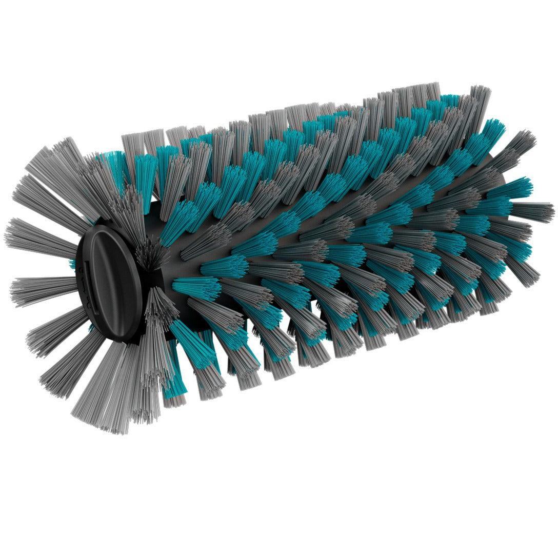 GARDENA aquabrush universal rolborstel, voor de accu-multireiniger wasborstel (grijs turquoise, 14848-20)