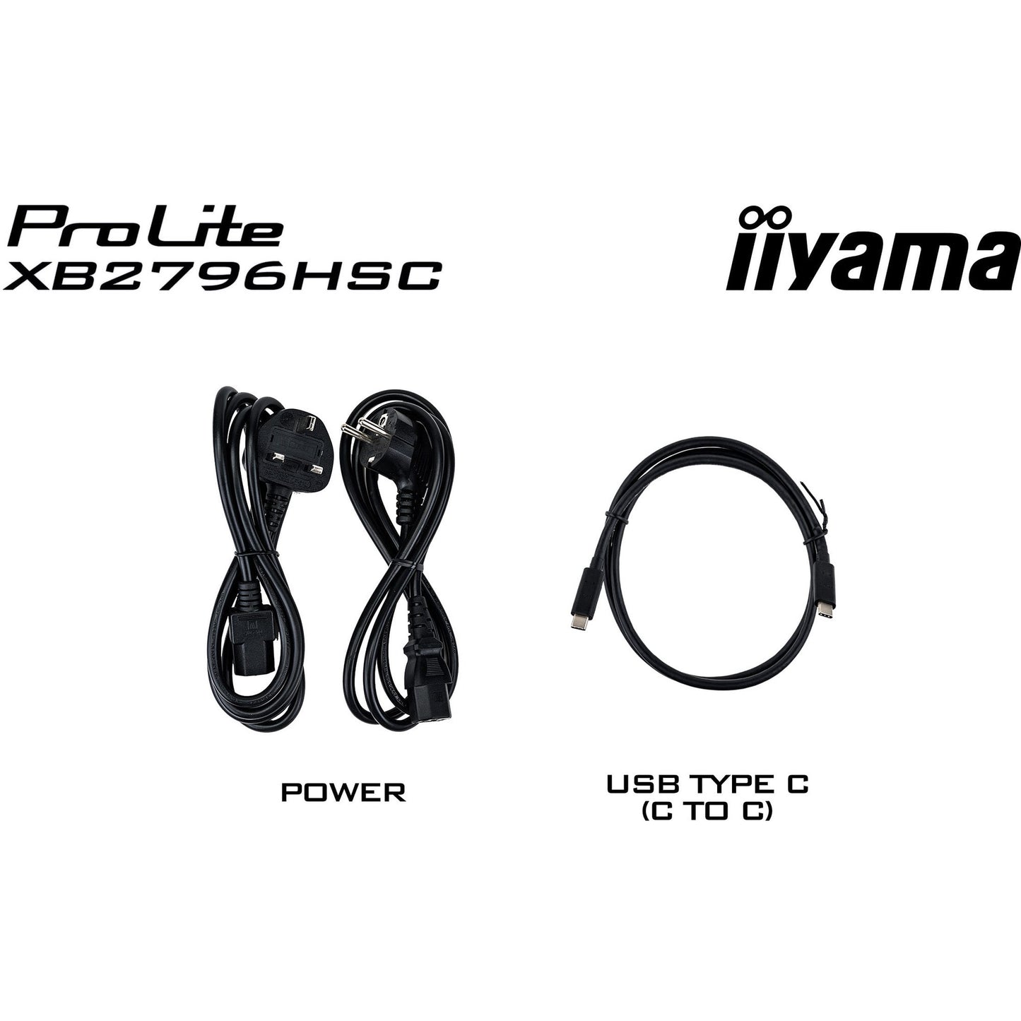 Iiyama prolite xb2796hsc-b1 27 monitor (zwart (mat), 144 hz, hdmi, usb-c, audio)