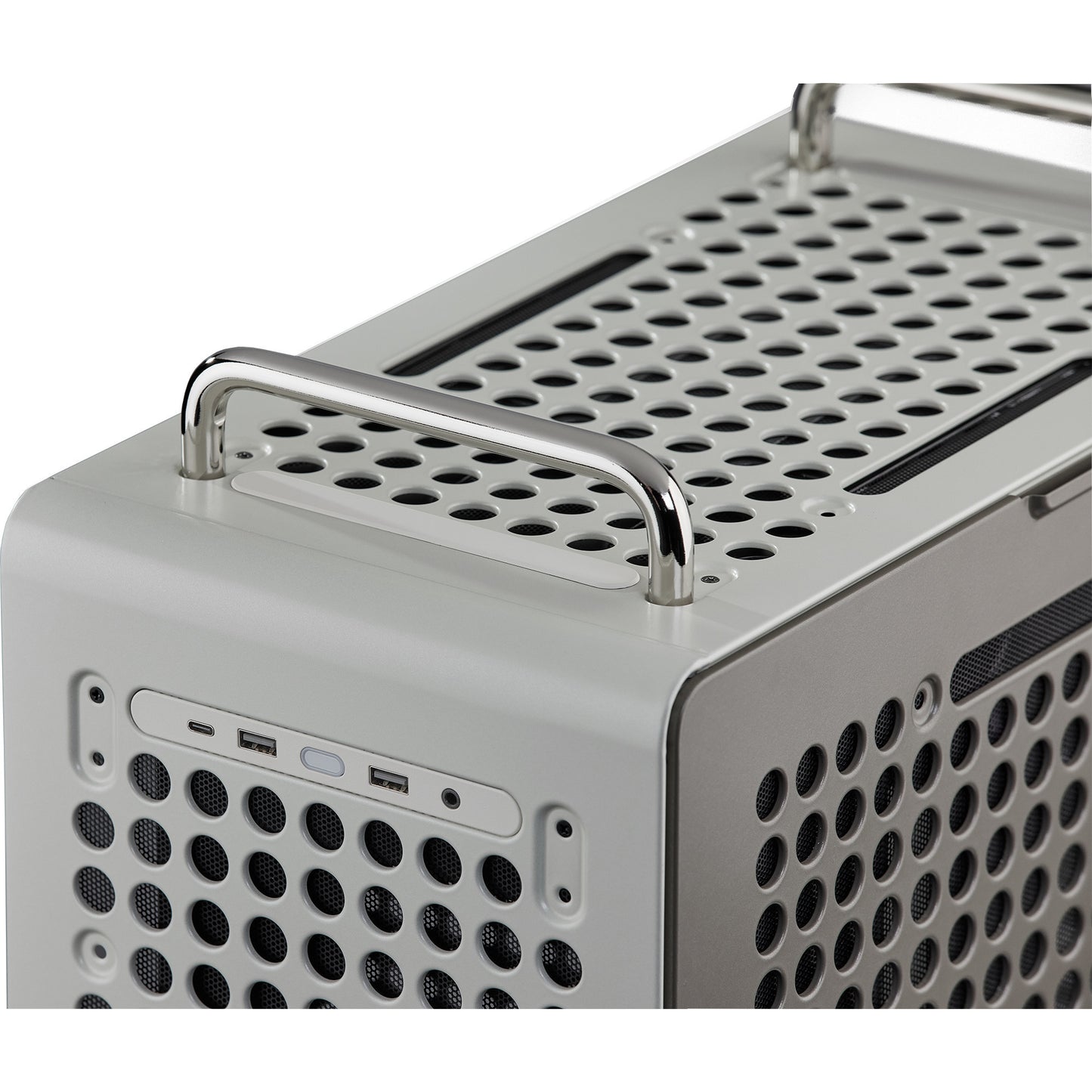 Cooler Master qube 540 moonstone midi tower behuizing (grijs | 2x usb-a | 1x usb-c | tempered glass)