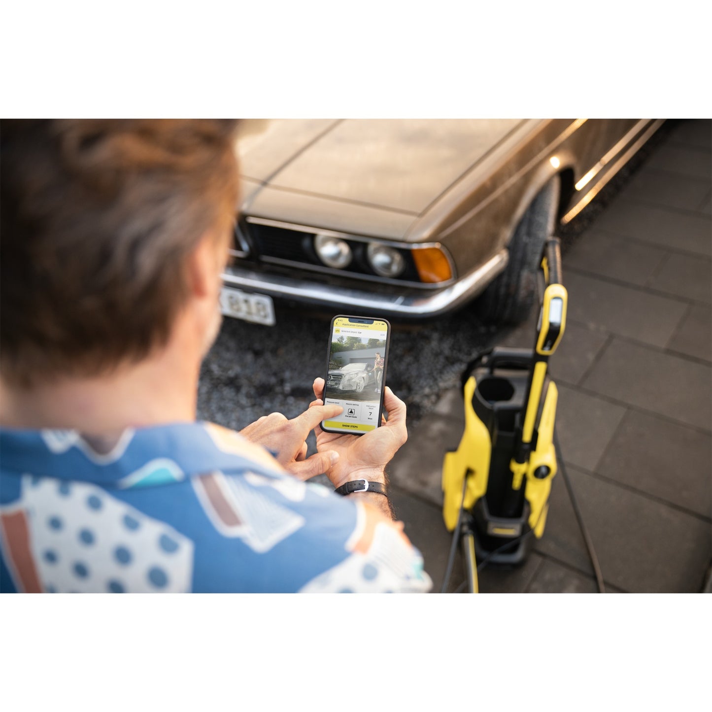 Kärcher k 7 smart control hogedrukreiniger (geel zwart, 1.317-200.0, bluetooth)