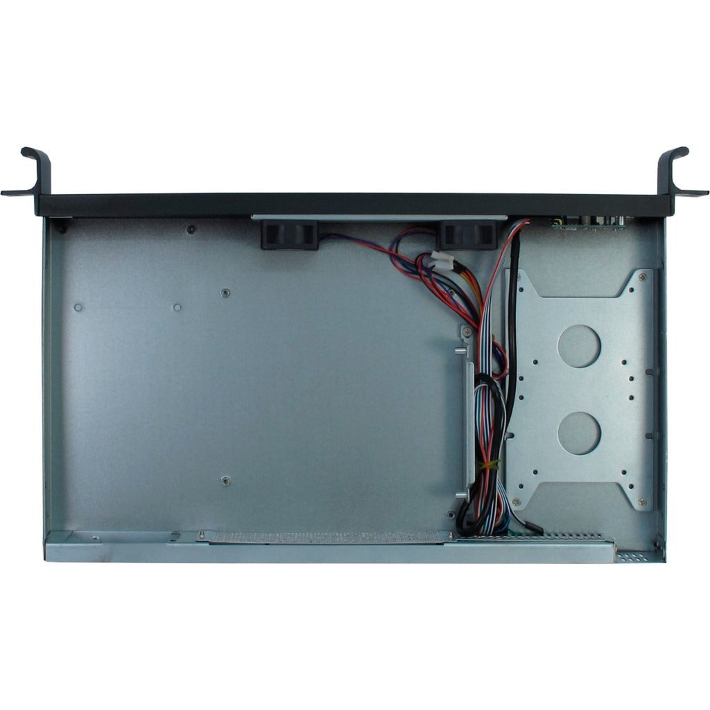 Inter-Tech 1u k-126l rack behuizing (zwart | 2x usb-a)